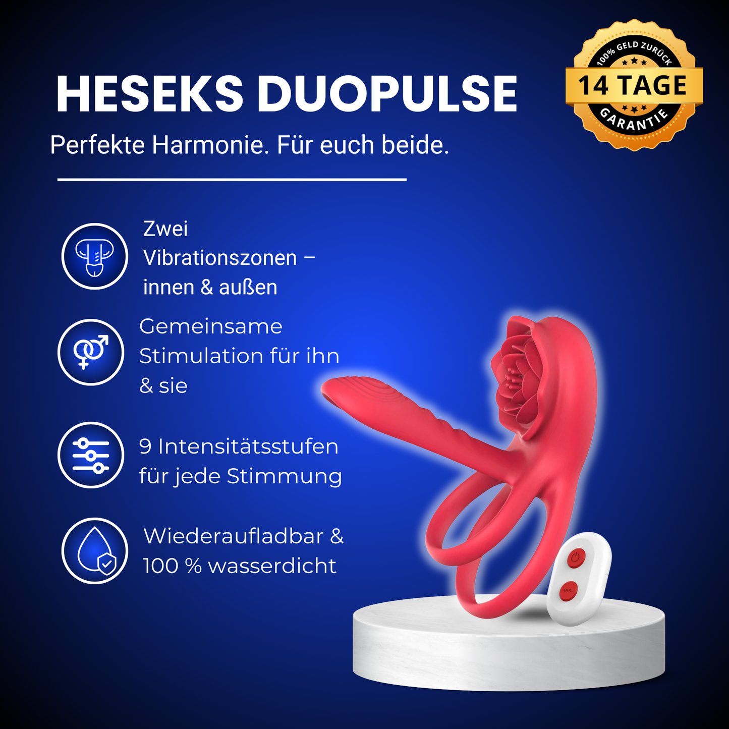 HESEKS DuoPulse™ – Perfekte Harmonie. Für euch beide.